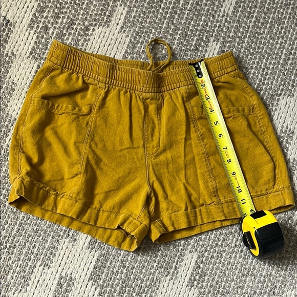 Old Navy Pants - Old Navy Mustard Yellow Cargo Shorts with Elastic Waistband